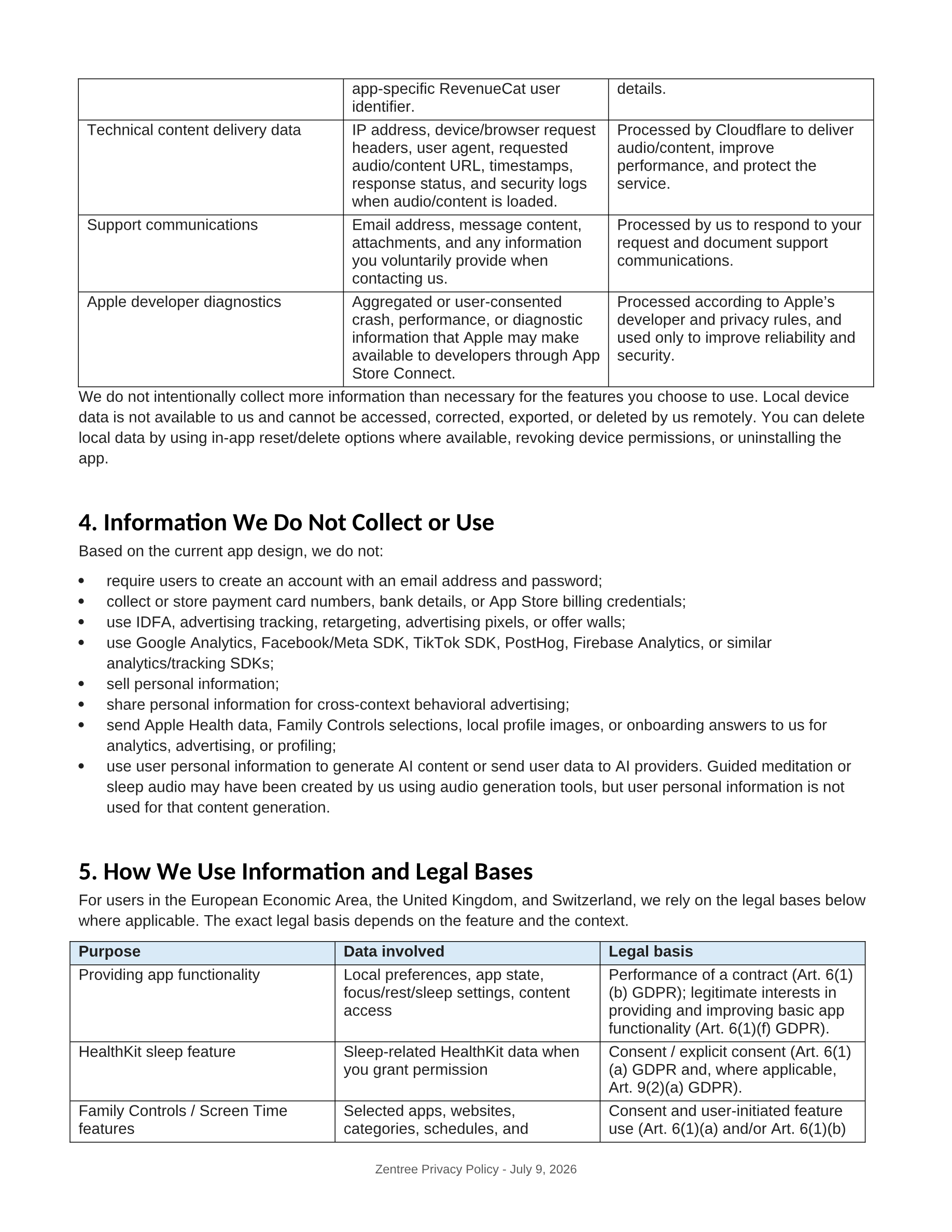 Privacy Policy — page 3